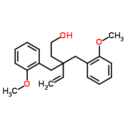 3,3-Bis(2-methoxybenzyl)-4-penten-1-ol结构式