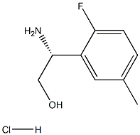 (R)-2-Amino-2-(2-fluoro-5-methylphenyl)ethan-1-ol hydrochloride Structure