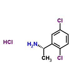 (S)-1-(2,5-二氯苯基)乙胺盐酸盐结构式