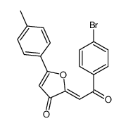 2-(2-(4-Bromophenyl)-2-oxoethylidene)-5-(4-methylphenyl)-3(2H)-furanon e Structure