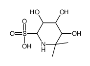 3,4,5-trihydroxy-6,6-dimethylpiperidine-2-sulfonic acid结构式