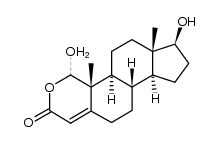 1ξ,17β-dihydroxy-2-oxaandrost-4-en-3-one结构式