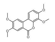 3,4,8,9-tetramethoxy-6H-benzo[c]chromen-6-one Structure