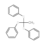 Benzene,1,1',1''-[ethylidynetris(thio)]tris- Structure