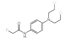 Acetamide,N-[4-[bis(2-chloroethyl)amino]phenyl]-2-fluoro- structure