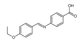 4-[(4-ethoxyphenyl)methylideneamino]benzoic acid Structure