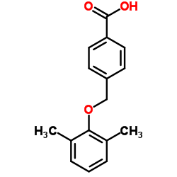 4-(2,6-DIMETHYL-PHENOXYMETHYL)-BENZOIC ACID结构式
