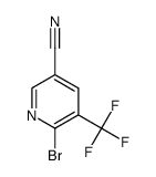 6-溴-5-(三氟甲基)烟腈结构式