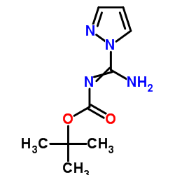 N-Boc-1H-吡唑-1-甲脒结构式