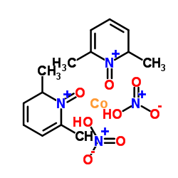Cobalt,bis(2,6-dimethylpyridine 1-oxide-O)bis(nitrato-O)-, (T-4)- (9CI) Structure