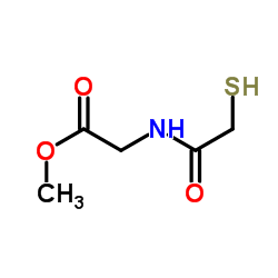 Glycine, N-(mercaptoacetyl)-, methyl ester (9CI) structure