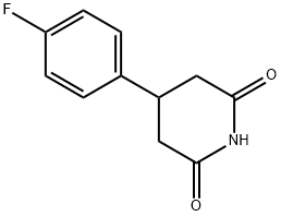 4-(4-氟苯基)哌啶-2,6-二酮结构式