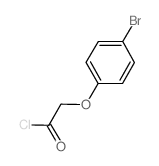 (4-Bromophenoxy)acetyl chloride Structure