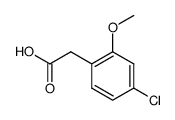 2-Methoxy-4-chlorophenylacetic acid Structure