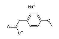 4-methoxyphenylacetic acid sodium salt Structure