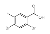 2,4-Dibromo-5-fluorobenzoic acid Structure
