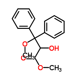 2-羟基-3-甲氧基-3,3-二苯基丙酸甲酯结构式