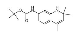 tert-butyl (2,2,4-trimethyl-1,2-dihydroquinolin-7-yl)carbamate Structure