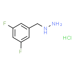 (3,5-Difluorobenzyl)hydrazine hydrochloride structure