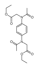 N,N′-二乙酰基-N,N′-1,4-亚苯基二-甘氨酸二乙基酯结构式