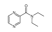 N,N-diethylpyrazine-2-carboxamide结构式