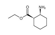 (1R,2S)-2-aminocyclohexanecarboxylic acid ethyl ester结构式