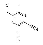5-formyl-6-methylpyrazine-2,3-dicarbonitrile Structure