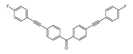 bis[4-[2-(4-fluorophenyl)ethynyl]phenyl]methanone Structure