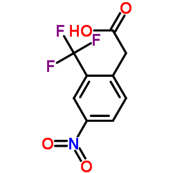 [4-Nitro-2-(trifluoromethyl)phenyl]acetic acid Structure