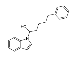 1-(1H-indol-1-yl)-5-phenylpentan-1-ol Structure