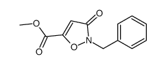 Methyl 2-benzyl-3-oxo-2,3-dihydro-1,2-oxazole-5-carboxylate结构式