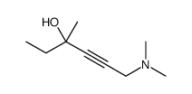6-(dimethylamino)-3-methylhex-4-yn-3-ol结构式
