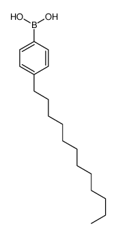 (4-十二烷基苯基)硼酸结构式