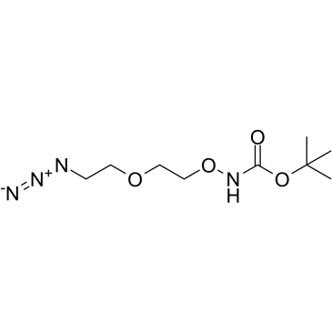 Boc-Aminooxy-PEG1-azide结构式