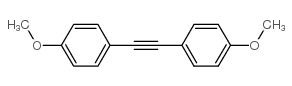 1-methoxy-4-[2-(4-methoxyphenyl)ethynyl]benzene structure