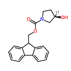 (R)-1-Fmoc-3-吡咯烷醇结构式