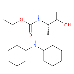 N-乙氧羰基-L-丙氨酸二环己胺盐结构式