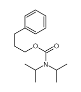 3-phenylpropyl N,N-di(propan-2-yl)carbamate结构式