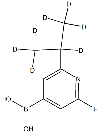 2-Fluoro-6-(iso-propyl-d7)-pyridine-4-boronic acid Structure