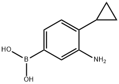(3-amino-4-cyclopropylphenyl)boronic acid Structure