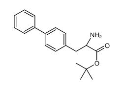 4,4-联苯丙氨酸-1,1-二甲基乙酯结构式