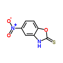 2-巯基-5-硝基苯并噁唑结构式