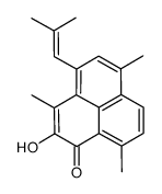 2-hydroxy-3,6,9-trimethyl-4-(2-methylprop-1-enyl)phenalen-1-one Structure