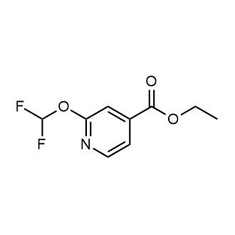 2-(二氟甲氧基)异烟酸乙酯结构式
