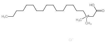 1-Hexadecanaminium,N-(carboxymethyl)-N,N-dimethyl-, chloride (1:1)结构式