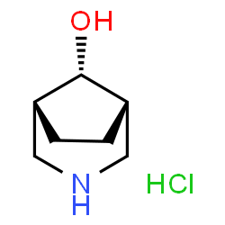 (1R,5S,8r)-3-氮杂二环[3.2.1]辛烷-8-醇盐酸结构式