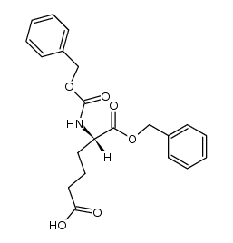 N-benzyloxycarbonyl-α-benzylester-δ-L-α-aminoadipic acid结构式
