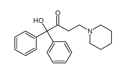 1-Hydroxy-1,1-diphenyl-4-piperidino-2-butanone structure