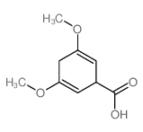 2,5-Cyclohexadiene-1-carboxylicacid, 3,5-dimethoxy-结构式
