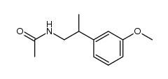 N-[2-(3-methoxyphenyl)propyl]acetamide结构式